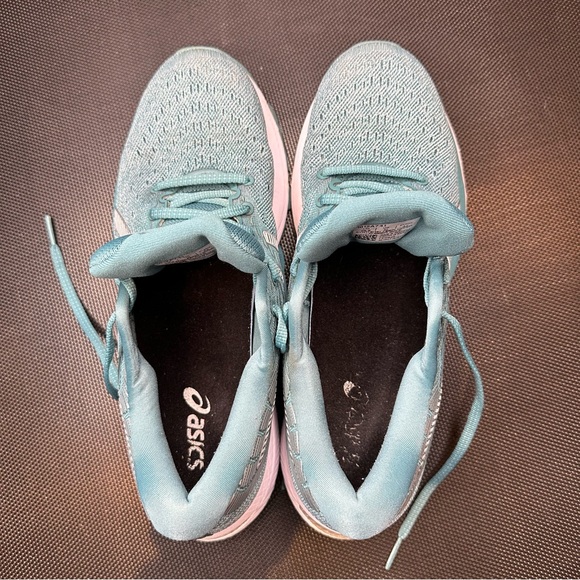 Asics Gel Cumulus 22 'Smoke Blue' Teal Running Walking sneaker shoes Women's 10 - Picture 9 of 12